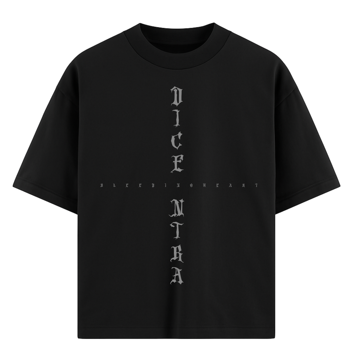T-shirt Black Angel Bleeding Heart