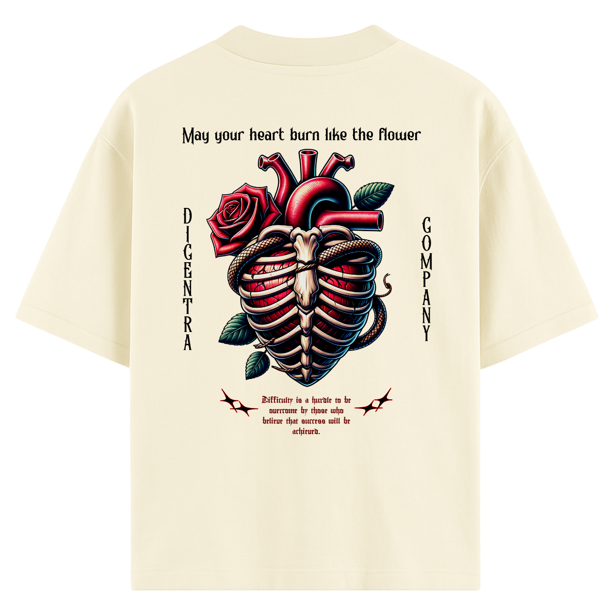 T-Shirt Luxury Cream Prison Heart