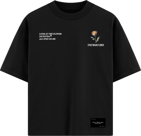 T-Shirt Black Origenes Flower