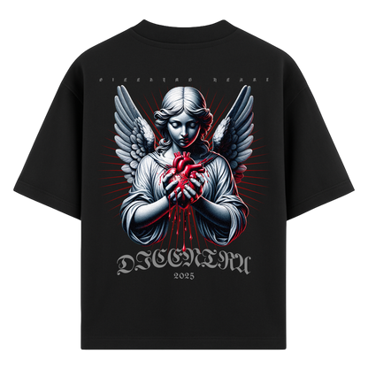 T-shirt Black Angel Bleeding Heart